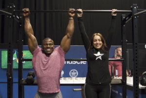 people doing pull ups at BodyPower