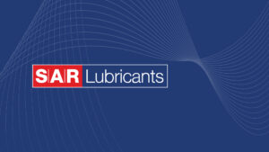 SAR Lubricants logo on a blue background
