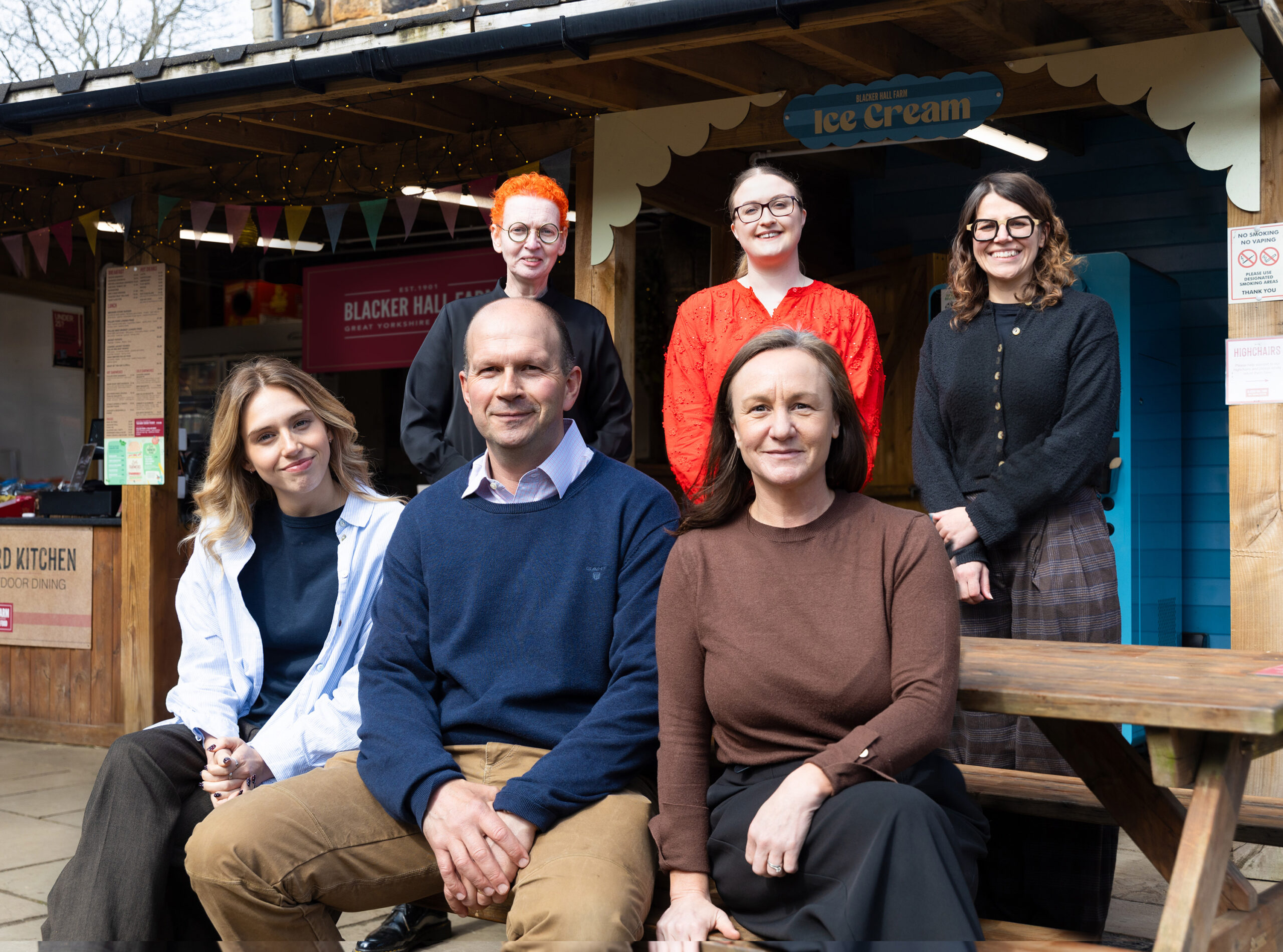 The Fantastic team with the Blacker Hall Farm team